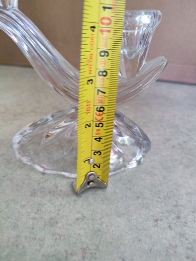 Imperlux West Germany 24% lead crystal candelabras Double candlesticks