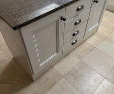 kitchen island with granite top