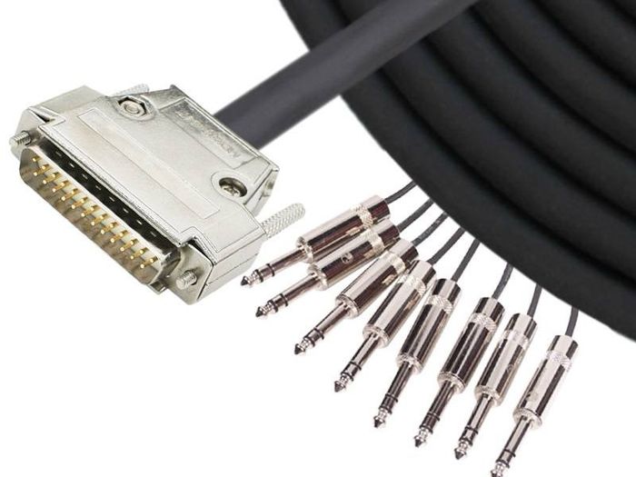 Tascam DB25 to 8x TRS Breakout Cable