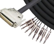 Tascam DB25 to 8x TRS Breakout Cable
