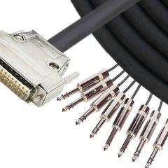 Tascam DB25 to 8x TRS Breakout Cable