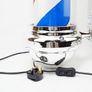 NEW SALE | Barber Shop Pole Red White Blue Illuminating and Rotating Stripes with LED Bulb 60 cm Image 5