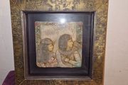 Egyptian stone figure 3D shadow box