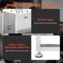 Manual Meat Mixer, 30L Fixed Tank Meat Processing Equipment(Mixing Max 30LBS for Meat), Stainless Steel Meat Mixer, Sausage Mixer Machine with Lid Handle Gear Reducer, Ground Beef Hand Mixer Image 5
