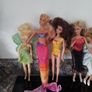 Seven Part Dressed Barbie Dolls Image 2