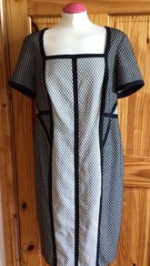 Marks and Spencer Black and white pencil dress size 18 postage included