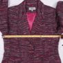 Marks & Spencer Pink Red Textured Tweed Button-Up Tailored Slim Fit Blazer 10UK/38EU Image 8