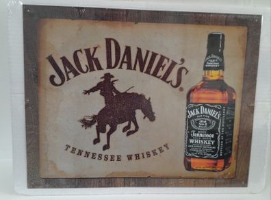 Jack Daniels Whiskey Steel Plaque - New & Sealed