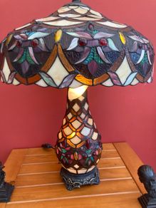 Vintage Mid Century Tiffany Table Lamp