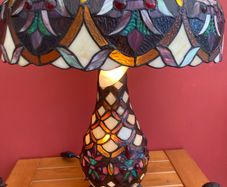 Vintage Mid Century Tiffany Table Lamp