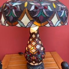 Vintage Mid Century Tiffany Table Lamp