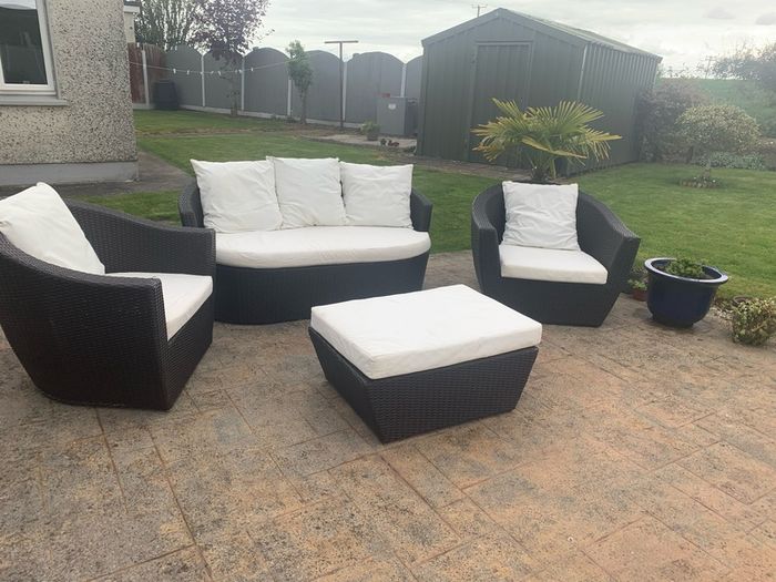 Rattan garden furniture
