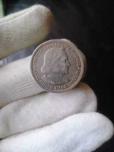 1893 USA Silver Half Dollar Coin