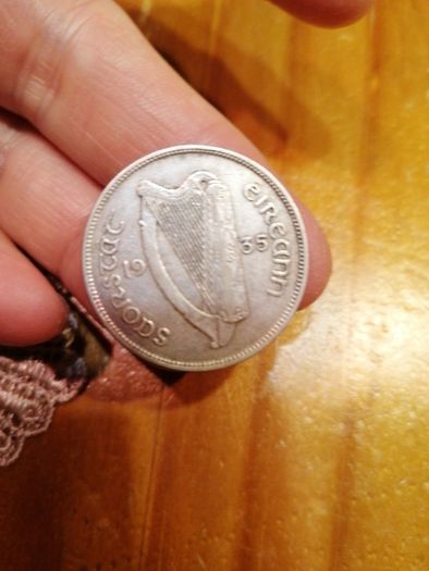 1935 Ireland Silver 2 Shillings Coin
