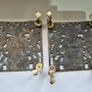 Pair of Antique 1913 British Brass Trivets Image 4