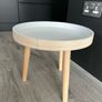 Round Side Table Set of 2 Small Bed side table Image 2