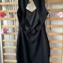 dress asos petite uk size 8 black dress back detail dress Image 7