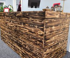 Custom-built reception /Home Bar. Open to offers