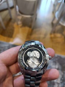 Gents Seiko Arctura Kinetic Chronograph Stainless Steel Bracelet Watch