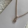 River Island Rose Gold Initial S Necklace Brand New With Tags Diamante Pendant Image 2