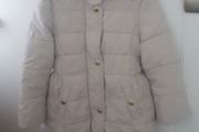 M&amp;S cream fleece lined snug coat.