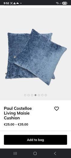 Paul Costello cushions