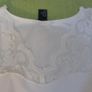H&M" white top with lace front Image 3