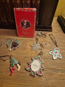 Newbridge Silverware Christmas Ornament Bundle (5) | Holiday Decorations