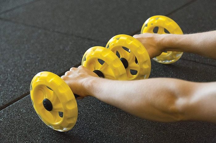 Core Wheels Dynamic Strength & Ab Trainer, Yellow
