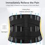 Lower Back Brace with 6 Stays Anti-skid Orthopedic lumbar Support Breathable Waist Support Belt for Gym Pain Relief Image 4