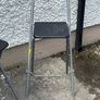 Folding Bar Chairs Black Image 2