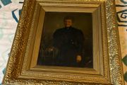 A Very Old Oilagraph Of A Lady In A Nice Frame