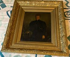 A Very Old Oilagraph Of A Lady In A Nice Frame