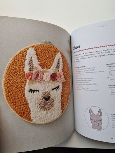 Punch needle embroidery set
