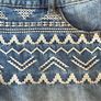 F&F Denim Embroidered Shorts, Greek Style Summer Shorts, Size - 13/14Yrs Image 6