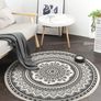 4ft Circle Rug Round Area Rug Cotton Woven Rug with Tassels Boho Rug Washable Mandala Printed for Bedroom Livingroom Kitchen (FREE POSTAGE) Image 6