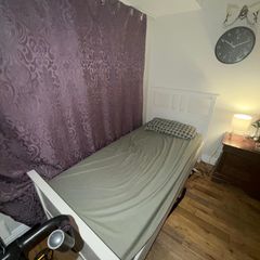 Bed frame with mattress
