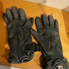 Genuine Army Combat Leather Gloves Size S
