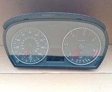 BMW E90 diesel instrument cluster (with white dials and red needles)
