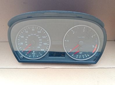 BMW E90 diesel instrument cluster (with white dials and red needles)