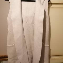 YAYA stone hooded waistcoat S