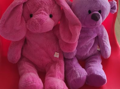 Design a bear two soft toys and one pair of shoes