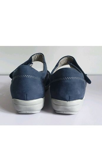Waldlaufer Hilena Blue Nubuck Leather Wide Fit H Sandals UK 2.5 EU 35.5 BNIB  CAN POST