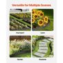 Steel Landscape Edging 5 Packs 39 x 5in Rust-Resistant for Yard Black Image 4