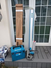 makita sp600j plunge saw 240v x 2x1500guide rails