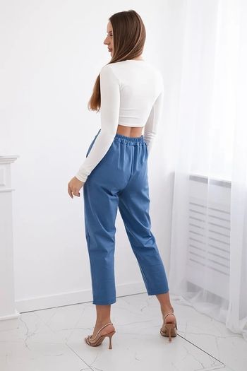 elegant pants with chain MADE IN ITALY   fits sm m l
