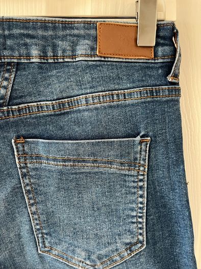 New Encuentro Mid Blue Denim Stretch Shorts - Size 10/12 / EU38