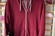 hoodie topman size medium burgundy hoodie mint condition