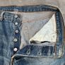 Levis 501 Vintage Made in UK W33 L32 Light Wash Blue Jeans 90s - Distressed Image 6
