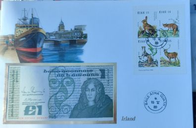 Irish 1989 "Queen Meibh" one pound in  Uncirculated condition